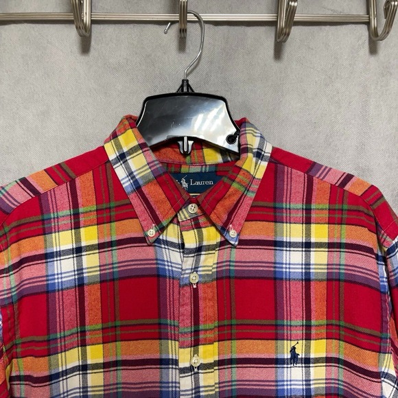 Ralph Lauren Other - VTG Ralph Lauren Shirt Men L Winter Flannel Plaid Academia Casual Work Button Up
